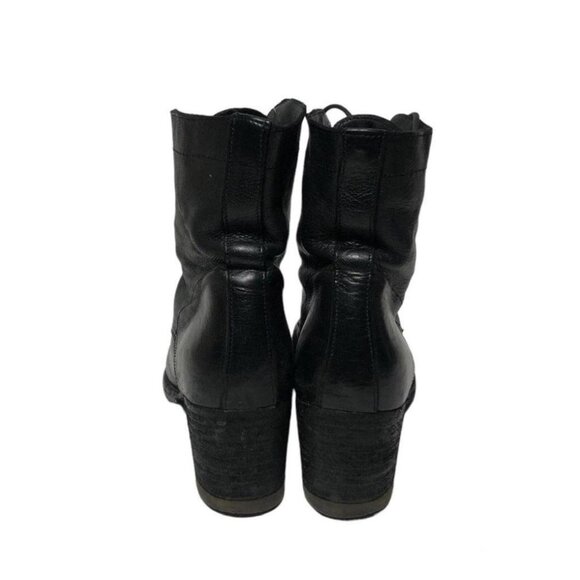 Officine Creative Italian Leather Lace-up Black Ankle Boot sz US 8 / EU 38 - Picture 4 of 5